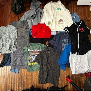 vintage shirts,sweatshirts, and emprye pants
